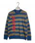 Heaven by Marc Jacobs（ヘブンバイマークジェイコブス）の古着「ボーダーニット　長袖ニット」｜ブラウン×ブルー