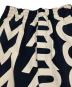 MARC JACOBS (マークジェイコブス) モノグラム ワイドパンツ　スウェットパンツ　総柄 ブラック×ベージュ サイズ:XS：10000円