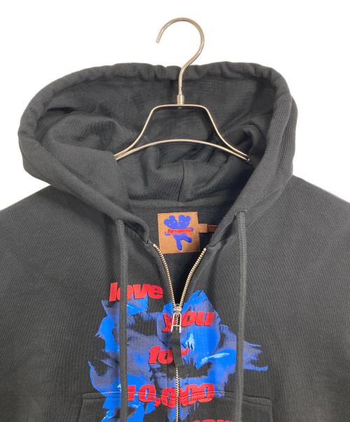 Heaven by Marc Jacobs（ヘブンバイマークジェイコブス）Heaven by Marc Jacobs (ヘブンバイマークジェイコブス) ジップパーカー　フーディ ブラック サイズ:Lの古着・服飾アイテム