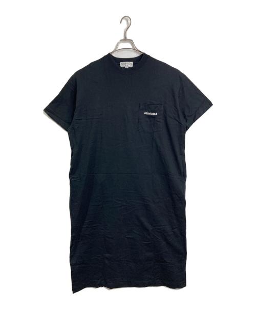 Americana（アメリカーナ）Americana (アメリカーナ) BEAUTY&YOUTH (ビューティーアンドユース) 半袖ワンピース　ロングワンピース　日本製 ブラック サイズ:実寸参照の古着・服飾アイテム