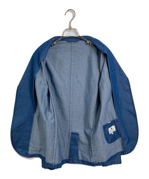 giannetto（ジャンネット）giannetto (ジャンネット) テーラードジャケット　ピンズ付き　イタリア製 ブルー サイズ:44の古着・服飾アイテム