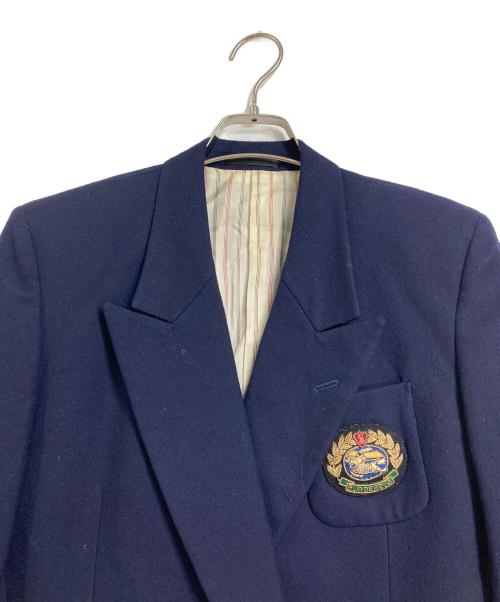 Burberry's（バーバリーズ）Burberry's (バーバリーズ) 金ボタンウール2Ｂジャケット ネイビー サイズ:7の古着・服飾アイテム