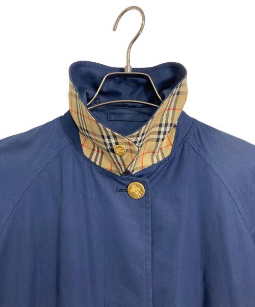 Burberry's（バーバリー）Burberry's (バーバリー) 金ボタントレンチコート　ロングコート　アウター　ライトアウター ネイビー サイズ:9の古着・服飾アイテム