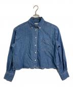SLOBE IENAスローブ イエナ）の古着「LE DENIMライトオンスクロップドシャツ」｜ブルー