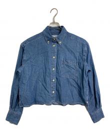 SLOBE IENA（スローブ イエナ）の古着「LE DENIMライトオンスクロップドシャツ」｜ブルー