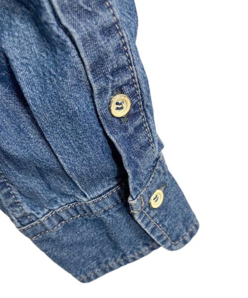 SLOBE IENA（スローブ イエナ）SLOBE IENA (スローブ イエナ) LE DENIMライトオンスクロップドシャツ ブルー サイズ:実寸参照の古着・服飾アイテム