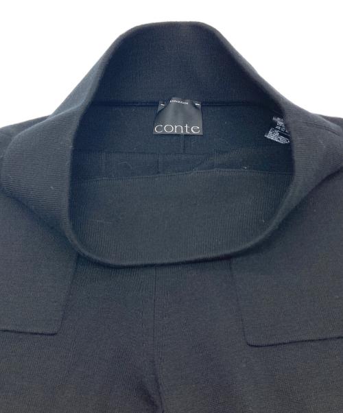 Conte（コンテ）conte (コンテ) ウール ニット イージーパンツ　ニットパンツ ブラック サイズ:実寸参照の古着・服飾アイテム