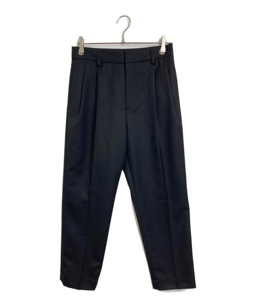 MUSE de Deuxieme Classe（ミューズ ドゥーズィエム クラス）MUSE de Deuxieme Classe (ミューズ ドゥーズィエム クラス) 24SS VICTORIAN SURGE スラックス　セレモニー　オフィスカジュアル　日本製 ブラック サイズ:38の古着・服飾アイテム