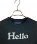 MADISON BLUE (マディソンブルー) Hello ロゴTシャツ　半袖カットソー　Tシャツ　Tee  日本製 ブラック サイズ:01：5000円