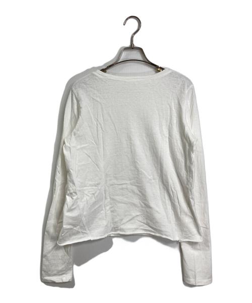 MUSE de Deuxieme Classe（ミューズ ドゥーズィエム クラス）MUSE de Deuxieme Classe (ミューズ ドゥーズィエム クラス) Layering Tシャツ short ロングスリーブカットソー　日本製 ホワイト サイズ:実寸参照の古着・服飾アイテム