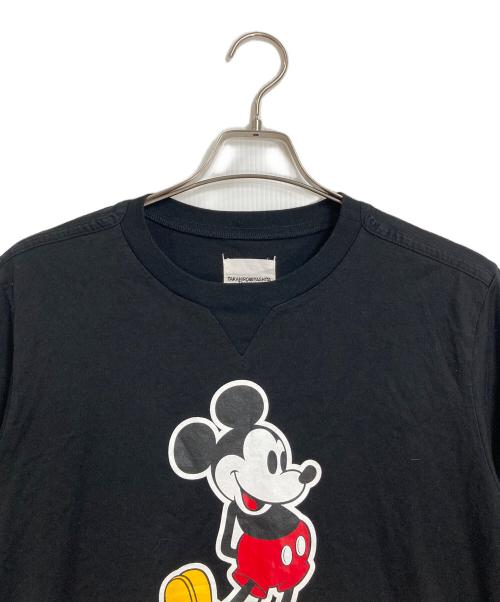 TAKAHIROMIYASHITA TheSoloIst.（タカヒロミヤシタ ザソロイスト）TAKAHIROMIYASHITA TheSoloIst. (タカヒロミヤシタ ザソロイスト) Mickey Mouse crewneck S/S tee 日本製 ブラック サイズ:48の古着・服飾アイテム