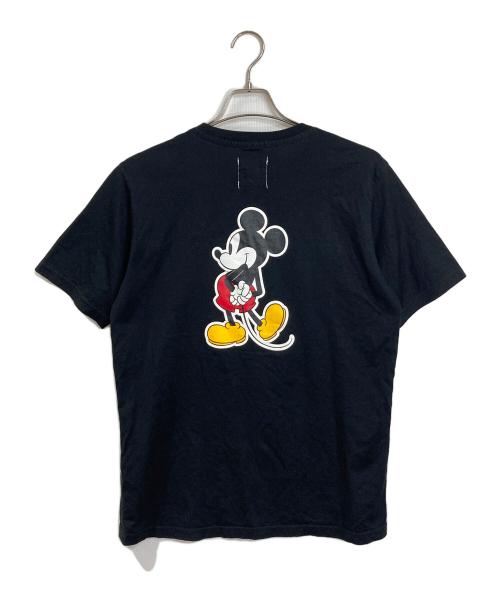 TAKAHIROMIYASHITA TheSoloIst.（タカヒロミヤシタ ザソロイスト）TAKAHIROMIYASHITA TheSoloIst. (タカヒロミヤシタ ザソロイスト) Mickey Mouse crewneck S/S tee 日本製 ブラック サイズ:48の古着・服飾アイテム