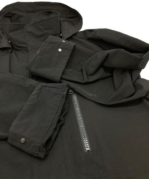 ZARA（ザラ）ZARA (ザラ) STUDIO NICHOLSON (スタジオ ニコルソン) コラボフーデッドコート ブラック サイズ:Sの古着・服飾アイテム