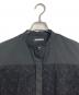 theory luxe (セオリーリュクス) Cotton Liria L レース バンドカラー ブラウス　半袖ブラウス　日本製 ブラック サイズ:38：10000円