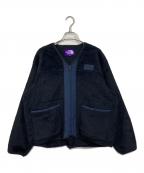 THE NORTH FACEザ ノース フェイス）の古着「Wool Fleece Field Cardigan フリースジャケット」｜ブラック
