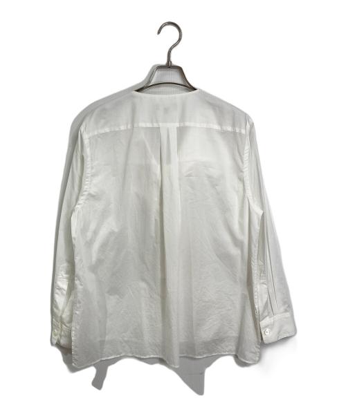 MARGARET HOWELL（マーガレットハウエル）MARGARET HOWELL (マーガレットハウエル) WASHED COTTON ボウタイ ブラウス　日本製 ホワイト サイズ:1の古着・服飾アイテム