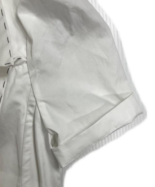 DOLCE & GABBANA（ドルチェ＆ガッバーナ）DOLCE & GABBANA (ドルチェ＆ガッバーナ) チュールドッキング半袖ブラウス  イタリア製 ホワイト サイズ:36の古着・服飾アイテム