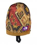 THE NORTHFACE PURPLELABELザ・ノースフェイス パープルレーベル）の古着「ネイティブ柄リュック　通勤 通学 仕事 出張 旅行 トラベル タウンユース」｜レッド