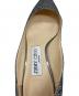 中古・古着 JIMMY CHOO (ジミーチュウ) ラメパンプス　ローヒール　イタリア製 シルバー サイズ:35 1/2：8000円