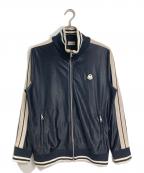 MONCLER×Palm Angelsモンクレール×パーム エンジェルス）の古着「TRACK ZIPUP トラックジップアップ　トラックジャケット　ジャージ　アウター　ライトアウター　22AW」｜ブラック