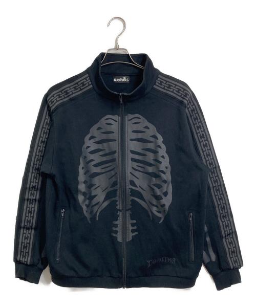 genzai（ゲンザイ）genzai (ゲンザイ) Hideyoshi (ヒデヨシ) Bone Track Jacket トラックジャケット　 ブラック サイズ:Mの古着・服飾アイテム