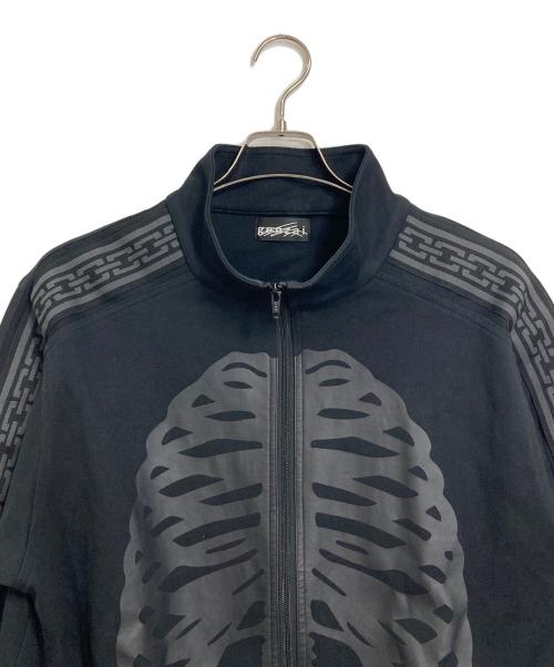 genzai（ゲンザイ）genzai (ゲンザイ) Hideyoshi (ヒデヨシ) Bone Track Jacket トラックジャケット　 ブラック サイズ:Mの古着・服飾アイテム