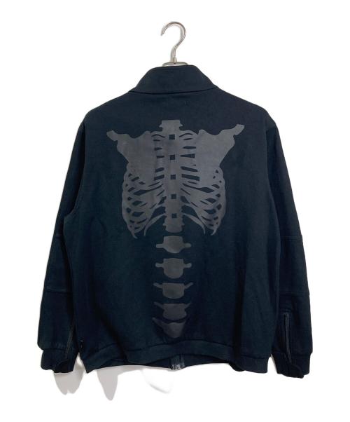 genzai（ゲンザイ）genzai (ゲンザイ) Hideyoshi (ヒデヨシ) Bone Track Jacket トラックジャケット　 ブラック サイズ:Mの古着・服飾アイテム