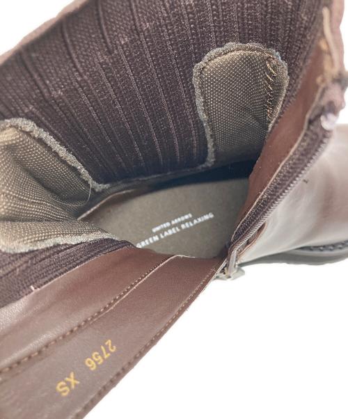 green label relaxing（グリーンレーベルリラクシング）green label relaxing (グリーンレーベルリラクシング) ストレッチ ショートブーツ 撥水 ブラウン サイズ:XSの古着・服飾アイテム
