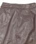 AMERI (アメリ) DEEP SLIT SYNTHETIC LEATHER SKIRT ディープ スリット シンセティック レザー スカート  ロングスカート ブラウン サイズ:S：5000円
