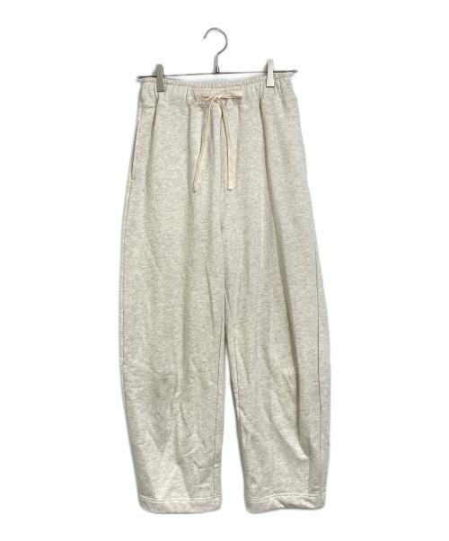 Adam et Rope（アダム エ ロペ）Adam et Rope (アダム エ ロペ) カーブスウェットパンツ　コットンパンツ グレー サイズ:36の古着・服飾アイテム