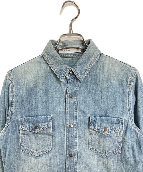 sacai luck（サカイラック）sacai luck (サカイラック) バックフレアウエスタンデニムシャツ　コットンシャツ　日本製 インディゴ サイズ:2の古着・服飾アイテム
