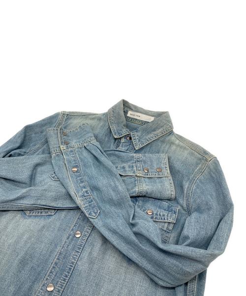 sacai luck（サカイラック）sacai luck (サカイラック) バックフレアウエスタンデニムシャツ　コットンシャツ　日本製 インディゴ サイズ:2の古着・服飾アイテム