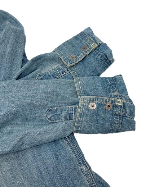 sacai luck（サカイラック）sacai luck (サカイラック) バックフレアウエスタンデニムシャツ　コットンシャツ　日本製 インディゴ サイズ:2の古着・服飾アイテム