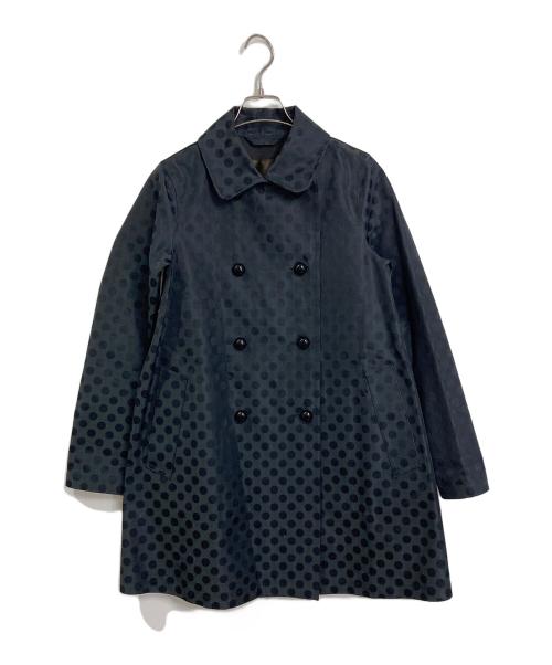 MACKINTOSH（マッキントッシュ）MACKINTOSH (マッキントッシュ) ゴム引きドットコート　水玉　シルク混 グレー サイズ:34の古着・服飾アイテム