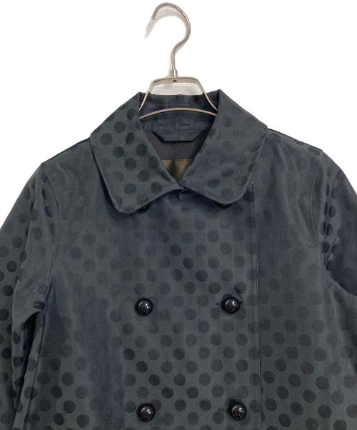 MACKINTOSH（マッキントッシュ）MACKINTOSH (マッキントッシュ) ゴム引きドットコート　水玉　シルク混 グレー サイズ:34の古着・服飾アイテム