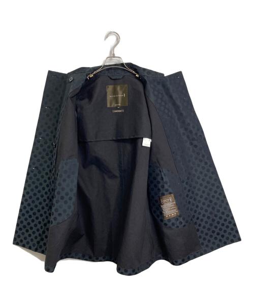 MACKINTOSH（マッキントッシュ）MACKINTOSH (マッキントッシュ) ゴム引きドットコート　水玉　シルク混 グレー サイズ:34の古着・服飾アイテム