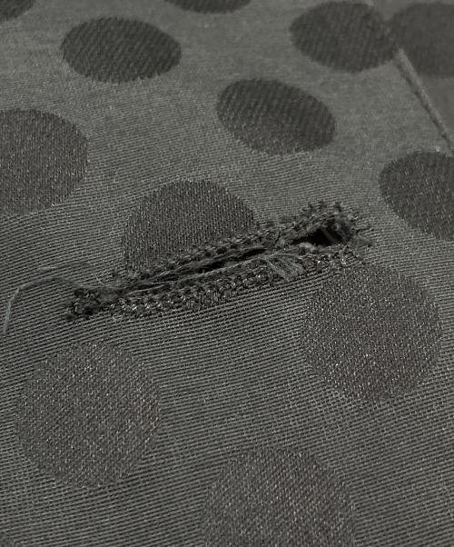 MACKINTOSH（マッキントッシュ）MACKINTOSH (マッキントッシュ) ゴム引きドットコート　水玉　シルク混 グレー サイズ:34の古着・服飾アイテム