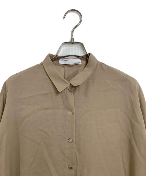 L'appartement（アパルトモン）L'Appartement (アパルトモン) Dolman sleeve sheer Blouse キュプラ混ブラウス ベージュ サイズ:FREEの古着・服飾アイテム