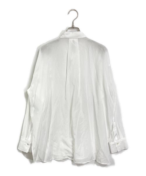Noble（ノーブル）Noble (ノーブル) シルキーコットンニュアンスカラーシャツ ホワイト サイズ:FREEの古着・服飾アイテム