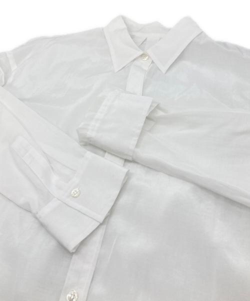Noble（ノーブル）Noble (ノーブル) シルキーコットンニュアンスカラーシャツ ホワイト サイズ:FREEの古着・服飾アイテム