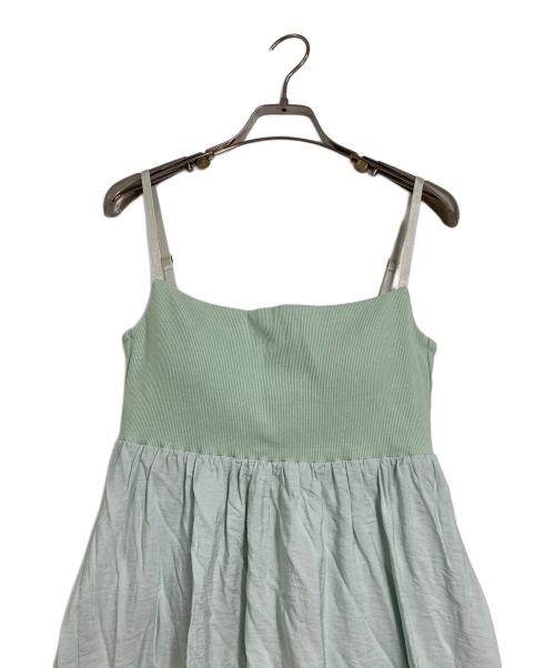 La boutique BonBon（ラブティックボンボン）La boutique BonBon (ラブティックボンボン) カップ付きキャミワンピース ミント サイズ:38の古着・服飾アイテム