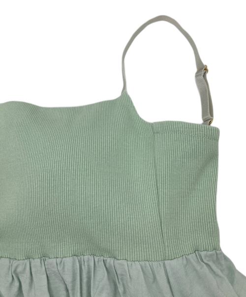 La boutique BonBon（ラブティックボンボン）La boutique BonBon (ラブティックボンボン) カップ付きキャミワンピース ミント サイズ:38の古着・服飾アイテム
