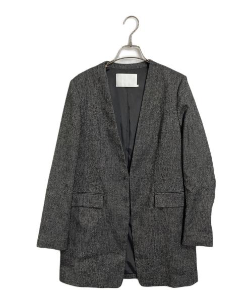 icB（アイシービー）icB (アイシービー) kasiyamasaga ノーカラージャケット グレー サイズ:4の古着・服飾アイテム