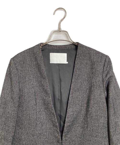 icB（アイシービー）icB (アイシービー) kasiyamasaga ノーカラージャケット グレー サイズ:4の古着・服飾アイテム