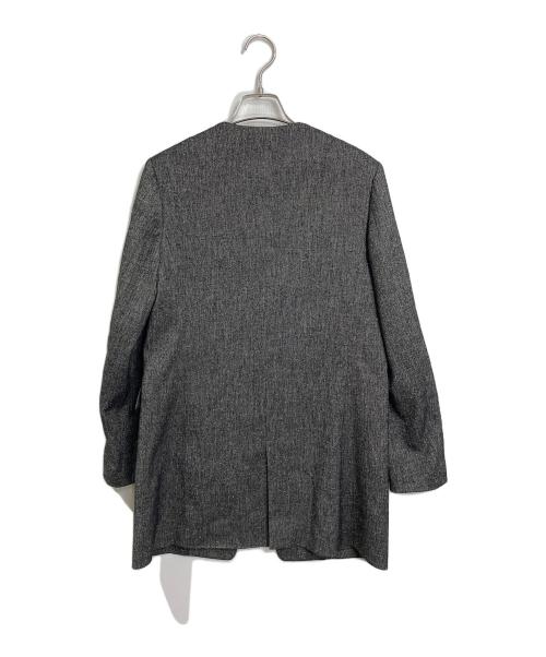 icB（アイシービー）icB (アイシービー) kasiyamasaga ノーカラージャケット グレー サイズ:4の古着・服飾アイテム