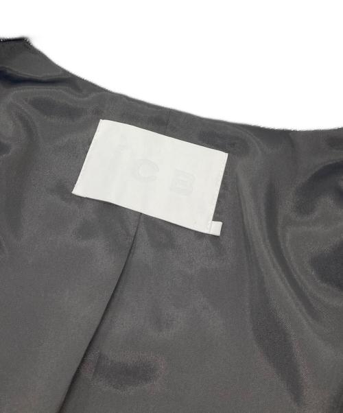 icB（アイシービー）icB (アイシービー) kasiyamasaga ノーカラージャケット グレー サイズ:4の古着・服飾アイテム
