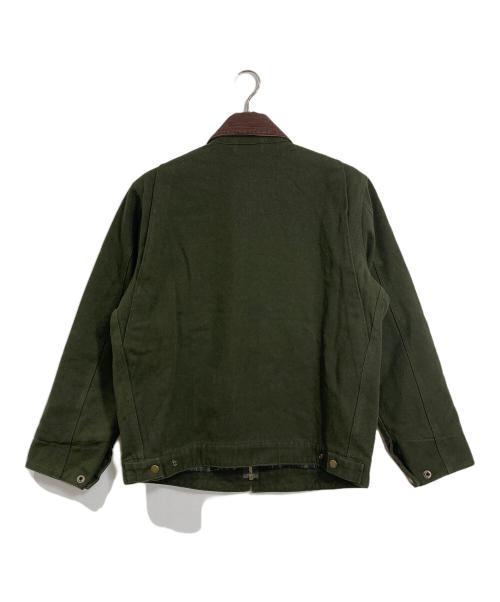 OKONKWO（オコンクウォ）okonkwo (オコンクウォ) ダック地ジャケット　コットンジャケット グリーン サイズ:Mの古着・服飾アイテム