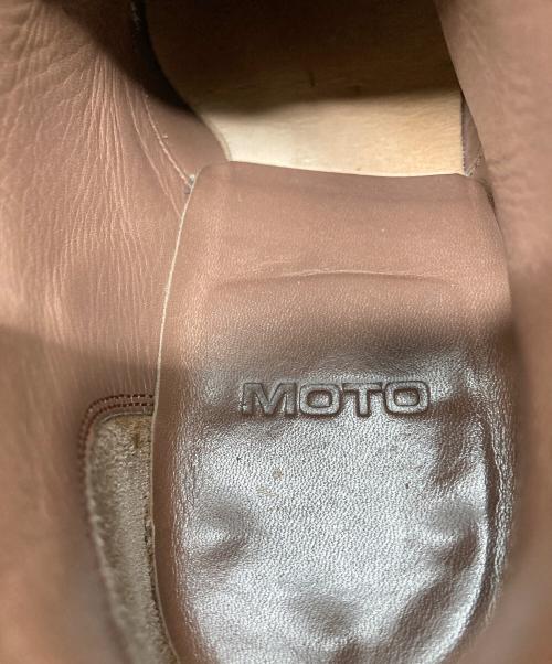 MOTO（モト）MOTO (モト) 2802 プレーントゥオックスフォードブーツ　ショートブーツ　日本製 ブラックの古着・服飾アイテム