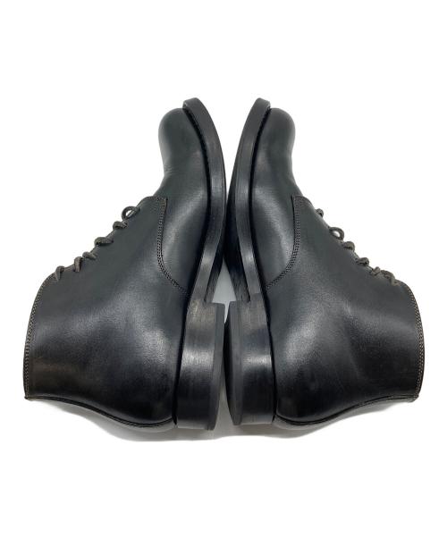 MOTO（モト）MOTO (モト) 2802 プレーントゥオックスフォードブーツ　ショートブーツ　日本製 ブラックの古着・服飾アイテム