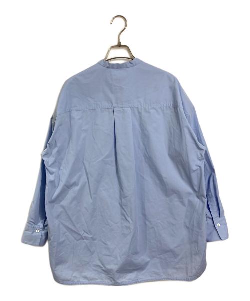 SHIPS any（シップスエニィ）SHIPS any (シップスエニィ) REPREVE バンド カラー シャツ　26SS ブルー サイズ:38の古着・服飾アイテム